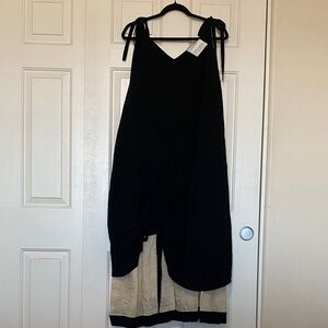 Meimeij Made in Italy Elegant Black and Cream Dress NWT Size 44